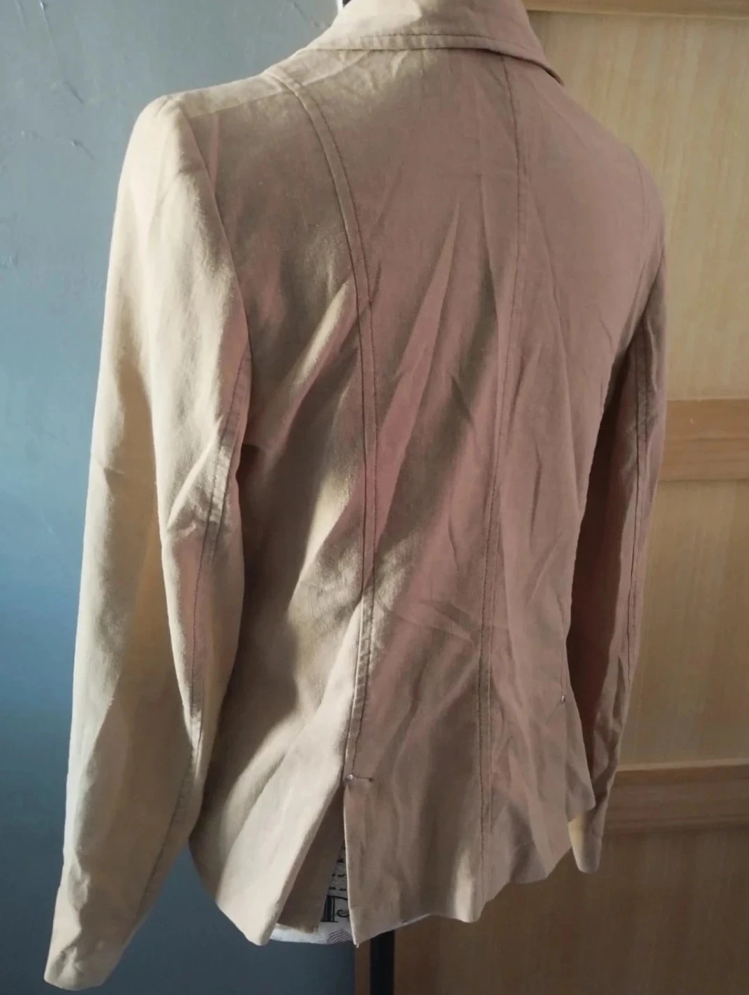 Veste marrom claro, Richard patrick, viscose/linho, T42 – photo 4
